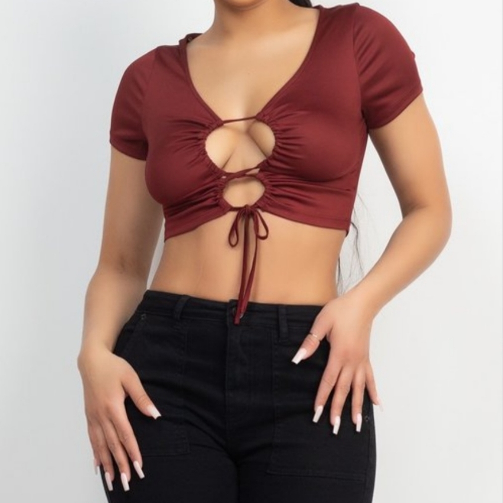 Tie Front Crop Top